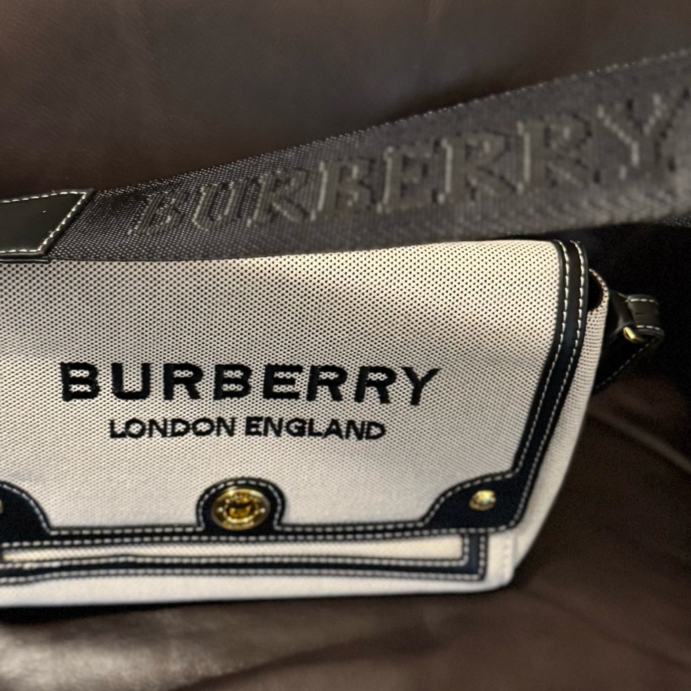 Black and White Crossbody Bag - Picture 2 of 5